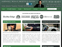 Tablet Screenshot of newjerseytrafficticketattorney.com